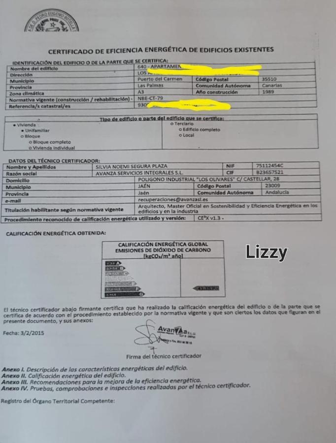 Vivienda Vacacional Lizzy Puerto del Carmen  Buitenkant foto